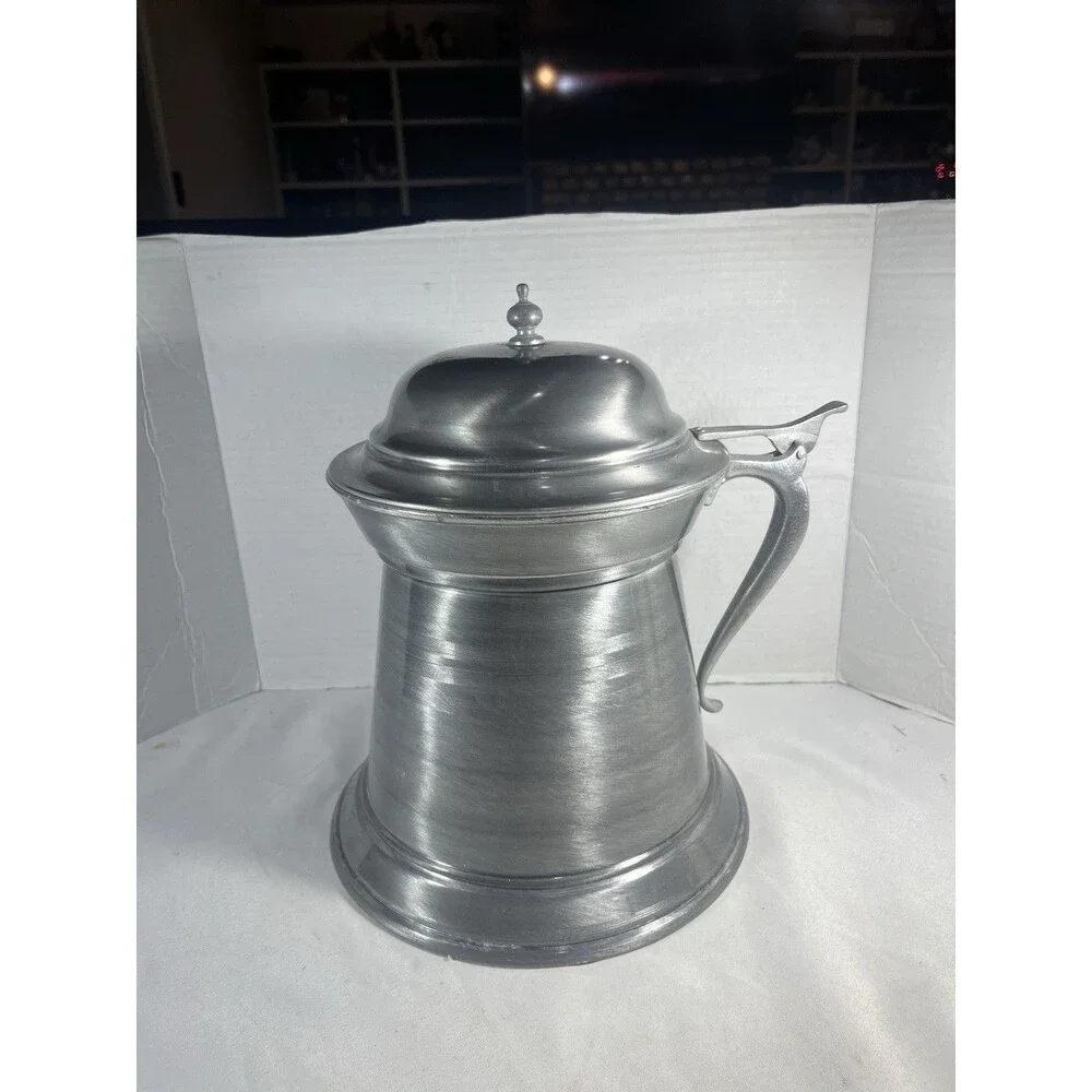 VTG Lazar Handcrafted Pewter Tone Insulated Ice Bucket XL 12.5” Beer Stein